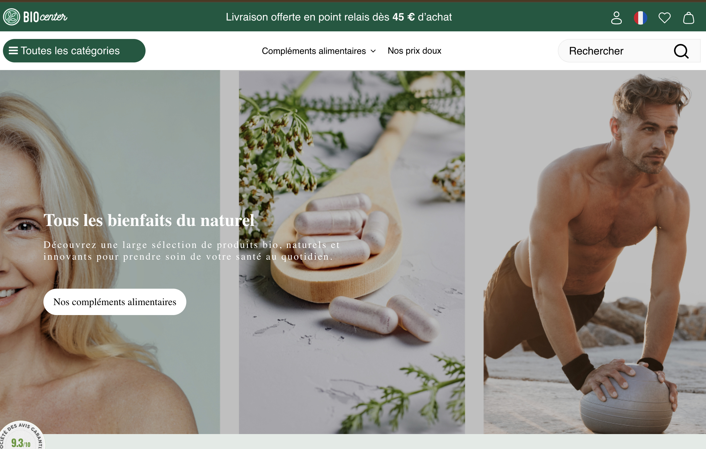 Projet Shopify Bio Center